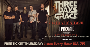Free Ticket Thursday: Three Days Grace thumbnail