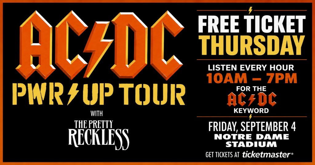 AC/DC Free Ticket Thursday